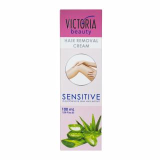 Victoria beauty Sensitive 3-minutový depilační krém pro citlivou pokožku s Aloe verou 100 mL