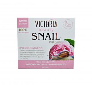 Victoria Beauty Snail extract Denní krém se šnečím extraktem a růžovým olejem, 50 ml