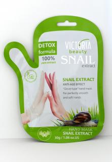 Victoria Beauty Snail extract Hydratační maska na ruce se šnečím extraktem, 1 pár