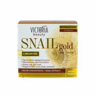 Victoria Beauty SNAIL gold Denní krém se šnečím extraktem a arganovým olejem 50 ml