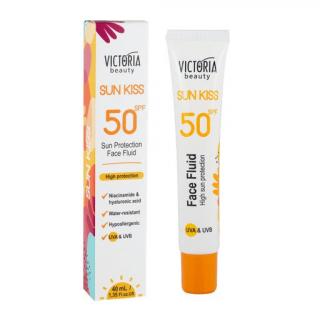 Victoria beauty SUN KISS Pleťový voděodolný fluid SPF50 s kyselinou hyaluronovou 40 ml