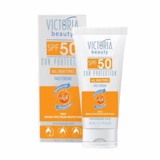 Victoria beauty Vysoce ochranný pleťový krém SPF50 s vitamínem E 50 mL