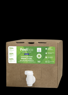 FeelEco Hypoalergenní Prací gel Baby Bag in Box 10 l, 166 PD