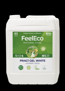 FeelEco Prací gel White 5 l, 83 PD