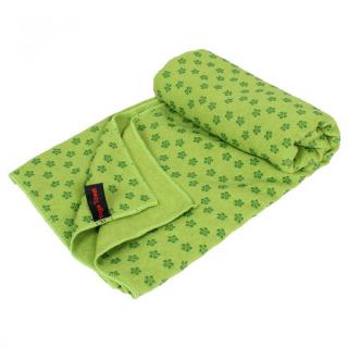 Protiskluzový ručník na jógu Zelená