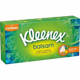 Kleenex Balsam Box 3vrstvé papírové kapesníky, 80 ks