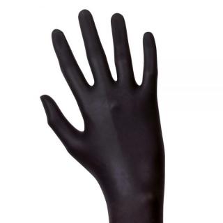 Nitrilové rukavice - černé 100ks  M :  M
