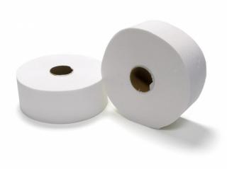Toaletní papír jumbo průměr 28cm/2vr. bílý recykl bal/6rol (211)