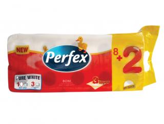 Toaletní papír Perfex 3-vrstvý bílý 10 rolí