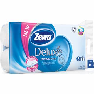 Zewa deluxe 3vr. toaletní papír 8rolí (19,3m) Delicate Care: Delicate Care