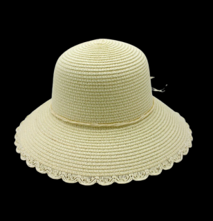 Dámský letní klobouk Hermine smetanový Velikost: 56/58 cm
