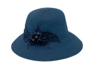 Dámský letní klobouk Joanna tmavě modrý Velikost: 54/55 cm