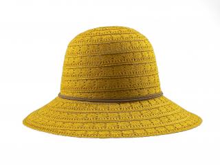 Dámský letní klobouk Lucie žlutý Velikost: Univerzální