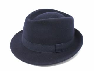 Unisex vlněný klobouk Claude tmavě modrý Velikost: 57 cm