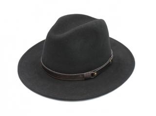 Unisex vlněný klobouk Olivier černý Velikost: 57 cm