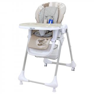 Baby Mix jídelní židlička Infant, latte