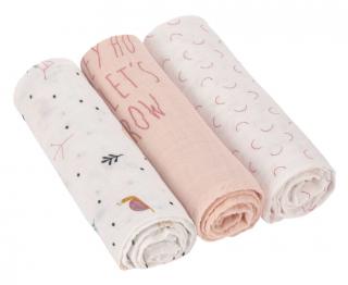 Bavlněné pleny Lässig Swaddle Heav. Soft 80x80 Gard. Explo. girls