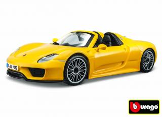 Bburago 1:24 Porsche 918 Spyder Yellow 18-21076