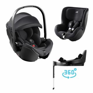 Britax Römer Autosedačka set Baby-Safe Pro + Vario Base 5Z + autosedačka Dualfix 5z Classic, Deep Black