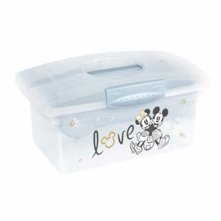 KEEEPER Cestovní box s přihrádkou na hračky, léky, kosmetiku "Mickey", Kouřově modrá