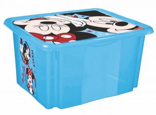 KEEEPER Úložný box s víkem malý  Mickey , Modrá