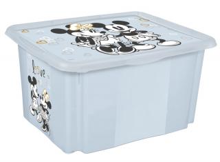 KEEEPER Úložný box s víkem velký  Mickey , Modrá II