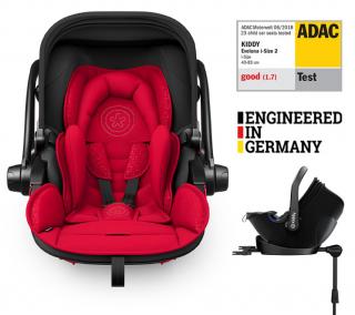 KIDDY Autosedačka Evoluna i-size 2 + Isofix základna 40-83 cm Chili Red