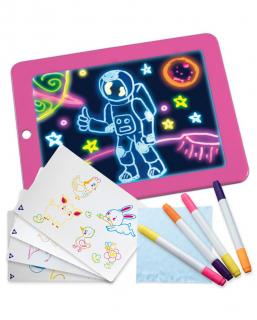 Kinderplay magická světelná tabule, různé barvy Barva Kinderplay tabule: Růžová