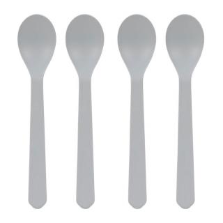 Lässig BABIES sada 4 lžiček Spoon Set Geo grey-blue