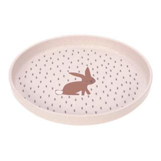 Lässig dětský talířek Plate PP/Cellulose Little Forest rabbit