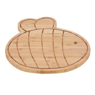 Lässig snídaňové prkénko Breakfast Board Bamboo Wood Garden Explorer bee