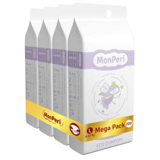 MonPeri děstké pleny ECO comfort Mega Pack L