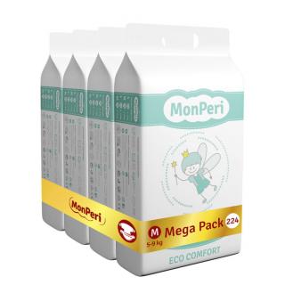 MonPeri dětské pleny ECO comfort Mega Pack M