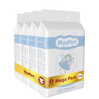 MonPeri dětské pleny ECO comfort Mega Pack S
