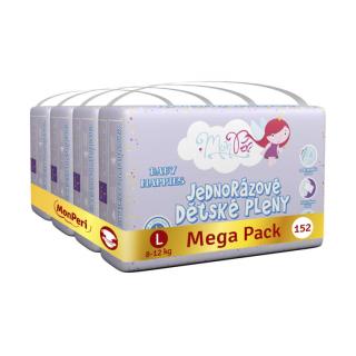 MonPeri dětské pleny Klasik Mega Pack L
