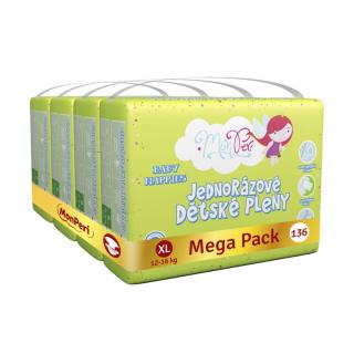 MonPeri dětské pleny Klasik Mega Pack XL