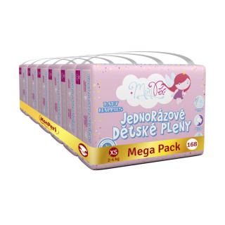 MonPeri dětské pleny Klasik Mega Pack XS