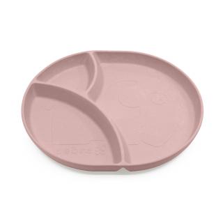 SEBRA Melaminový talířek 3 části, Blossom Pink