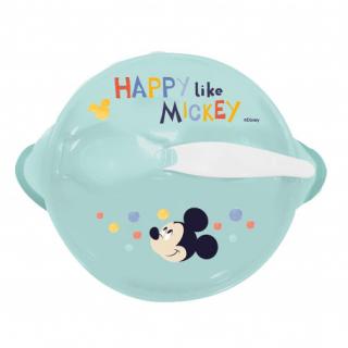 THERMOBABY Miska s přísavkou a víčkem, Mickey