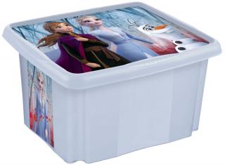 Úložný box s víkem malý  Frozen , Modrá