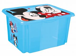 Úložný box s víkem  Mickey , Modrá