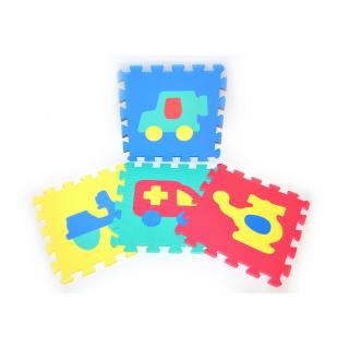 WIKY Měkké puzzle bloky DOPRAVNÍ PROSTŘEDKY 32 cm