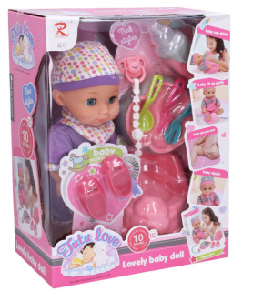 Wiky Miminko čurající se zvukovými efekty 30 cm