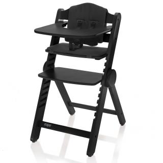 ZOPA Dřevěná jídelní židlička Clipp & Clapp, Black