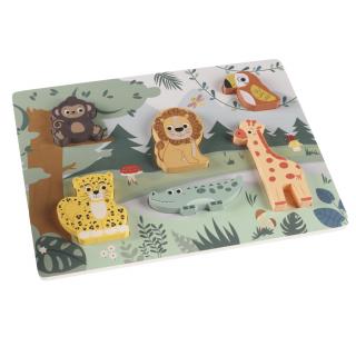 ZOPA Dřevěné puzzle jungle, Wood