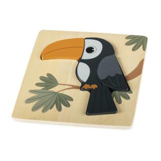 ZOPA Dřevěné puzzle malé, Toucan
