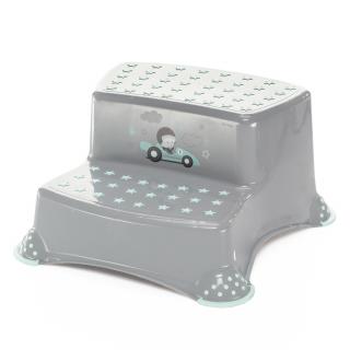 ZOPA Dvojstupínek k WC/umyvadlu "Racer", Grey/Mint