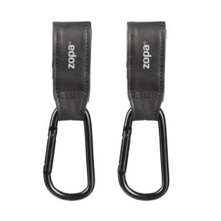 ZOPA Multifunkční popruh se skobou DELUXE 2 ks, Black