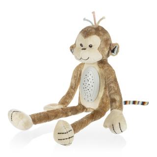ZOPA Plyšový usínáček s projektorem a melodiemi, Monkey