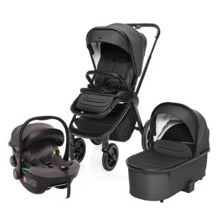 ZOPA Set kočárek Move Cross 3 + hluboká korba Move XL 3 + autosedačka, All Black